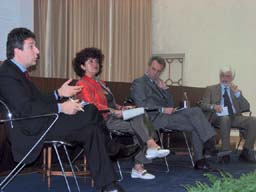 Da sinistra: Michele Tiraboschi, Valeria Fedeli, Alberto Ribolla, Franco Tettamanti
